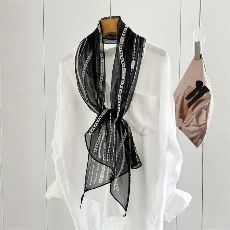 MaraSilk Pure Mulberry Silk Scarf - Oblong Georgette MS928