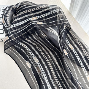 MaraSilk Pure Mulberry Silk Scarf - Oblong Georgette MS928