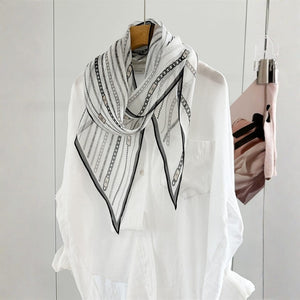 MaraSilk Pure Mulberry Silk Scarf - Oblong Georgette MS928