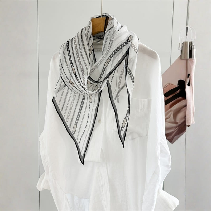 MaraSilk Pure Mulberry Silk Scarf - Oblong Georgette MS928