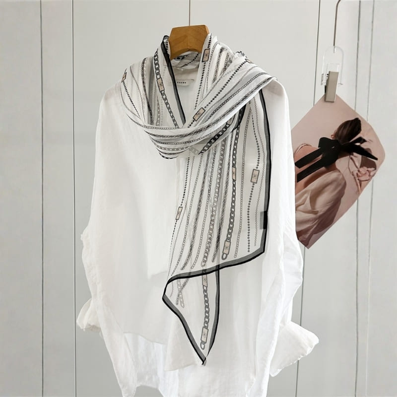 MaraSilk Pure Mulberry Silk Scarf - Oblong Georgette MS928