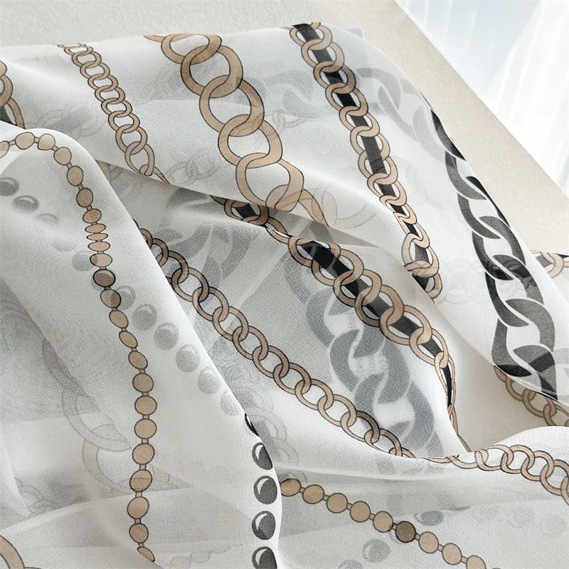 MaraSilk Pure Mulberry Silk Scarf - Oblong Georgette MS1010