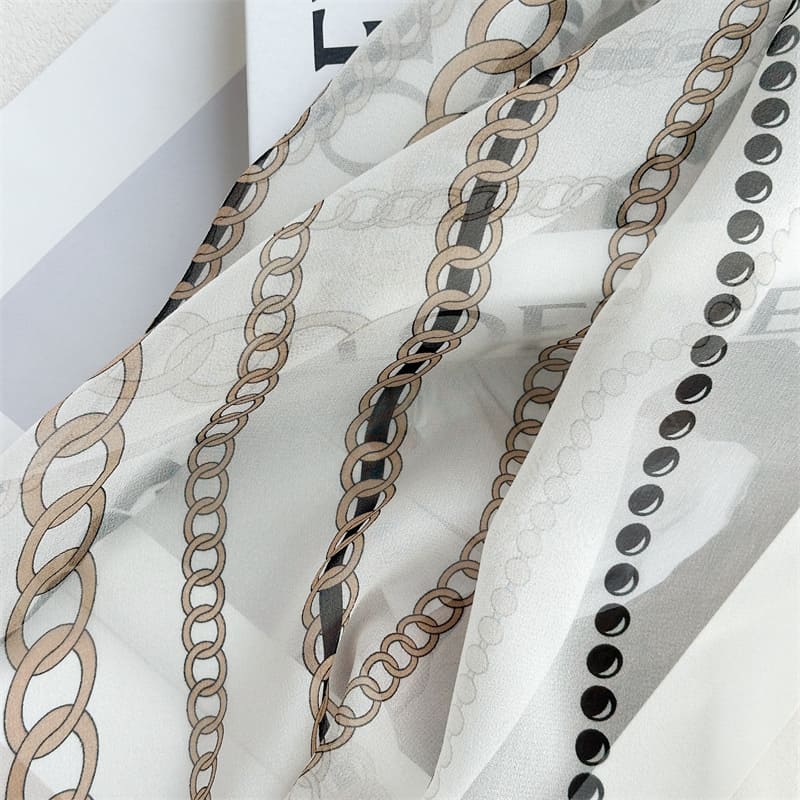 MaraSilk Pure Mulberry Silk Scarf - Oblong Georgette MS1010
