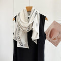 MaraSilk Pure Mulberry Silk Scarf - Oblong Georgette MS1010