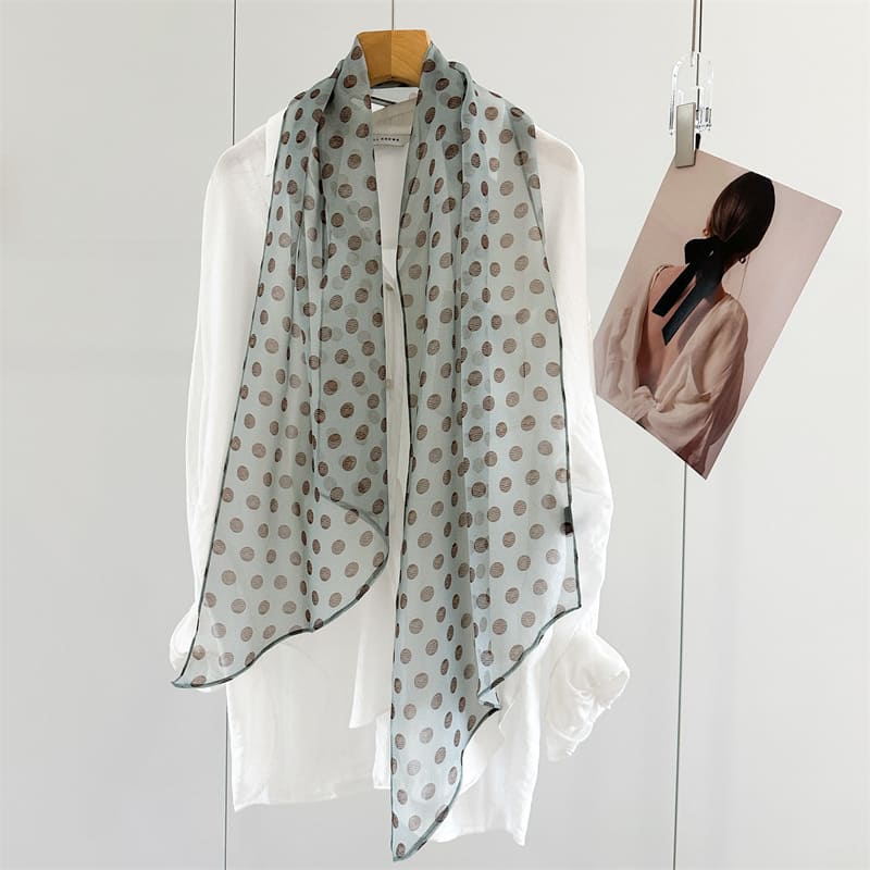 MaraSilk Pure Mulberry Silk Scarf - Oblong Georgette MS1026