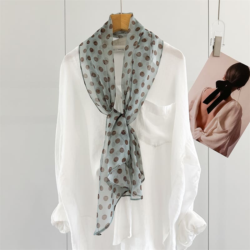 MaraSilk Pure Mulberry Silk Scarf - Oblong Georgette MS1026