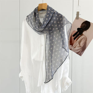 MaraSilk Pure Mulberry Silk Scarf - Oblong Georgette MS1026 63" x 12" MS102602