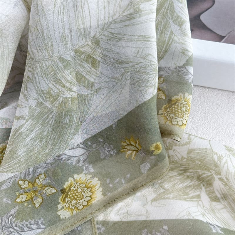 MaraSilk Pure Mulberry Silk Scarf - Oblong Georgette MS1027