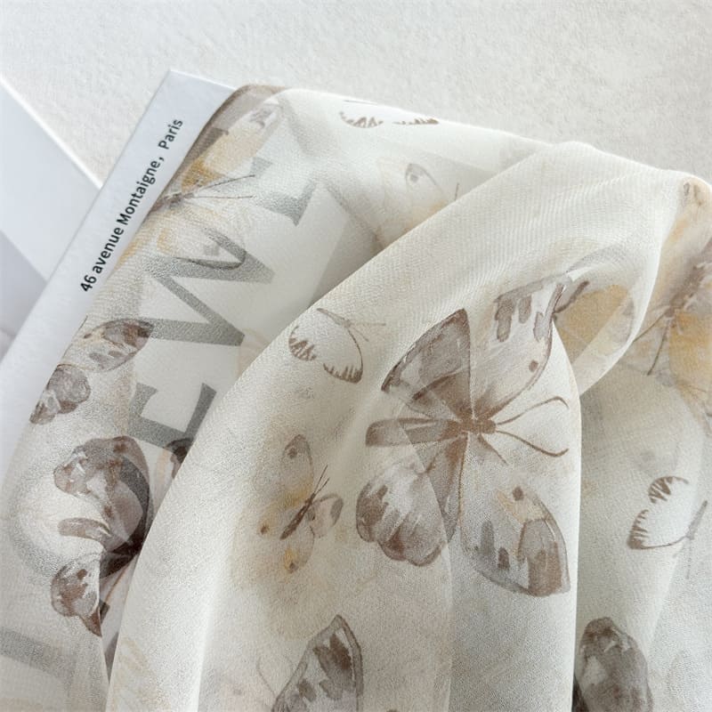 MaraSilk Pure Mulberry Silk Scarf - Oblong Georgette MS1027