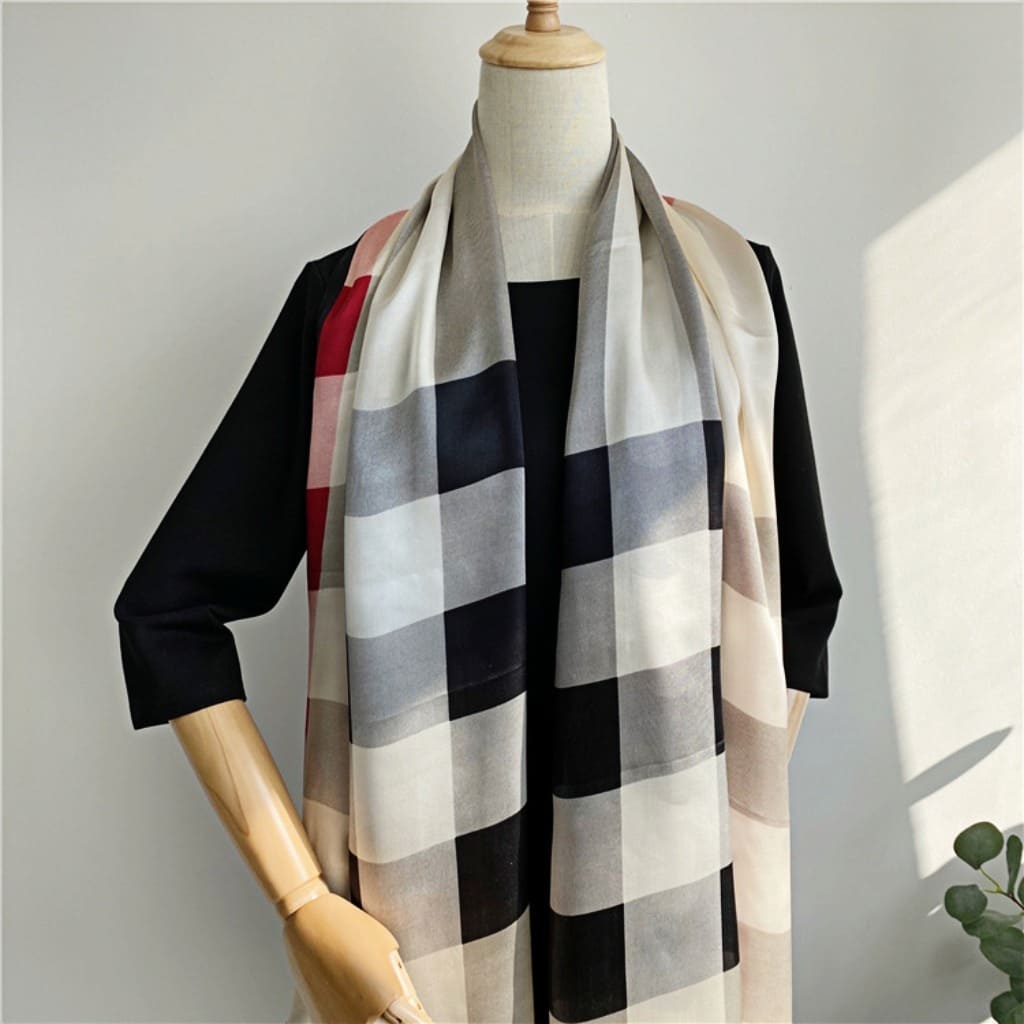 MaraSilk Pure Mulberry Silk Scarf - Oblong Georgette MS572