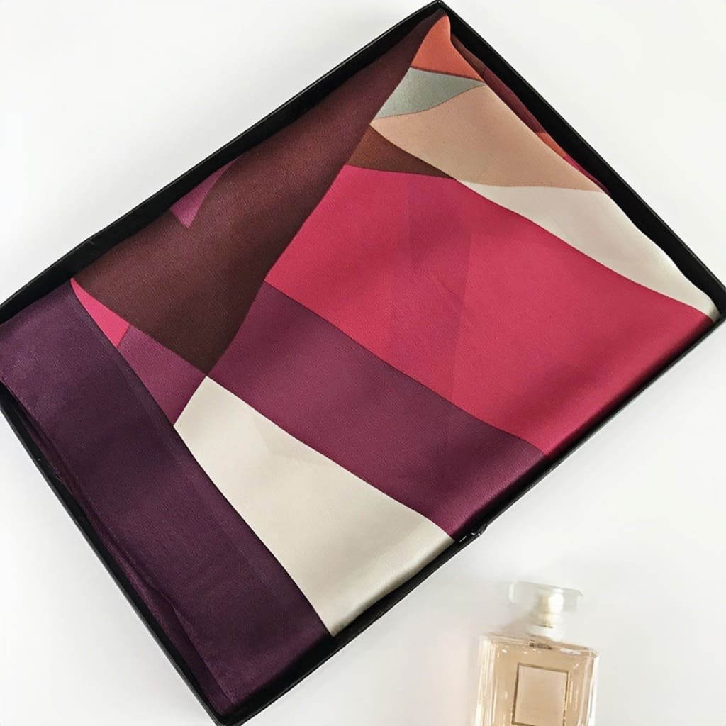 MaraSilk Pure Mulberry Silk Scarf - Oblong Georgette MS573 71" x 26" MS57302