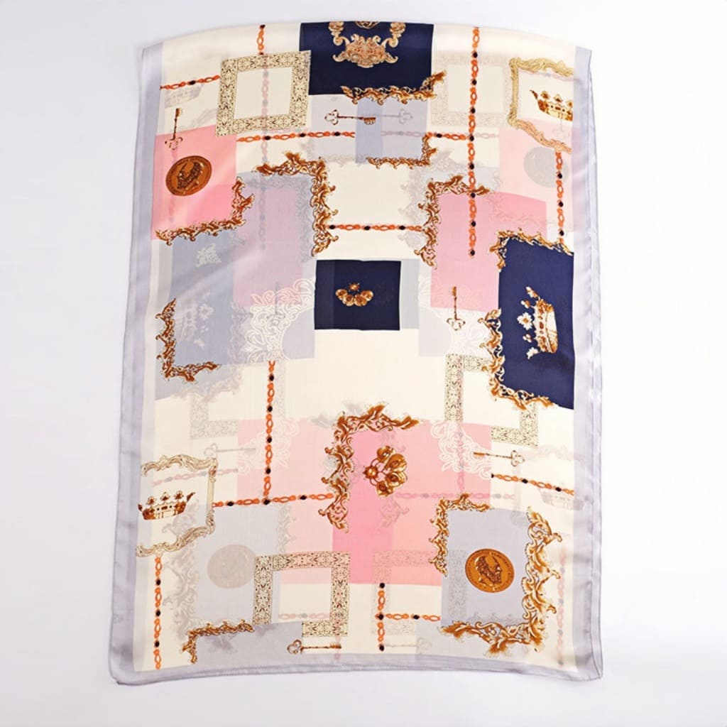 MaraSilk Pure Mulberry Silk Scarf - Oblong Georgette MS574