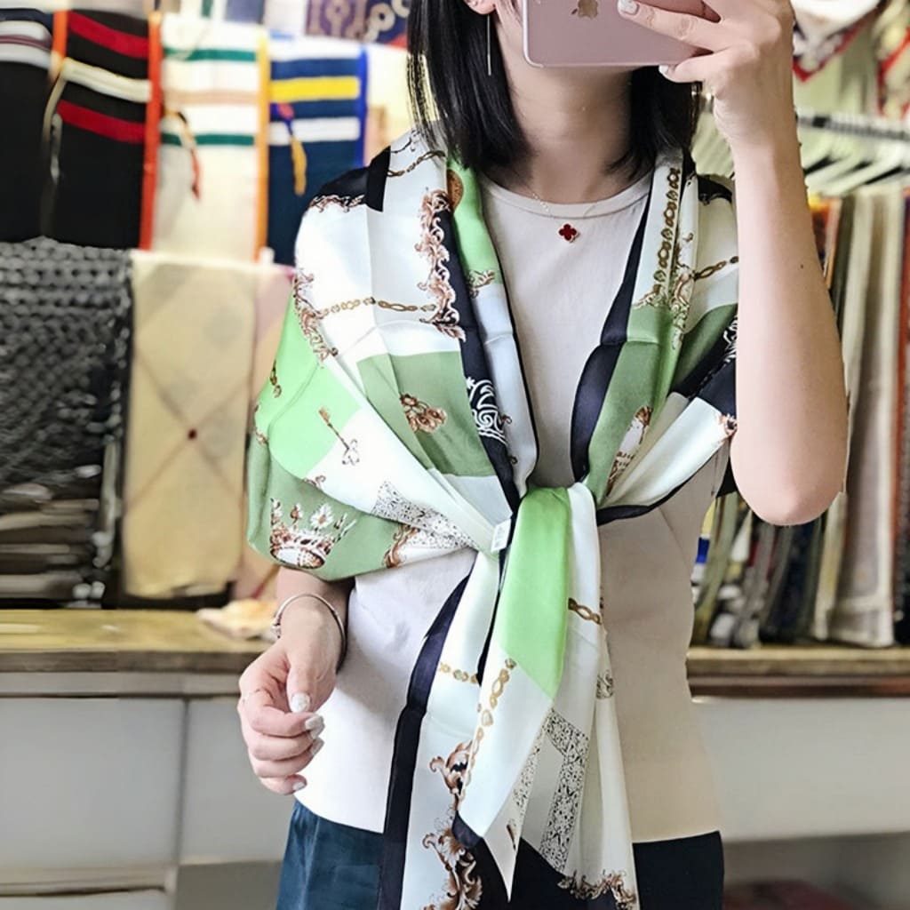 MaraSilk Pure Mulberry Silk Scarf - Oblong Georgette MS574