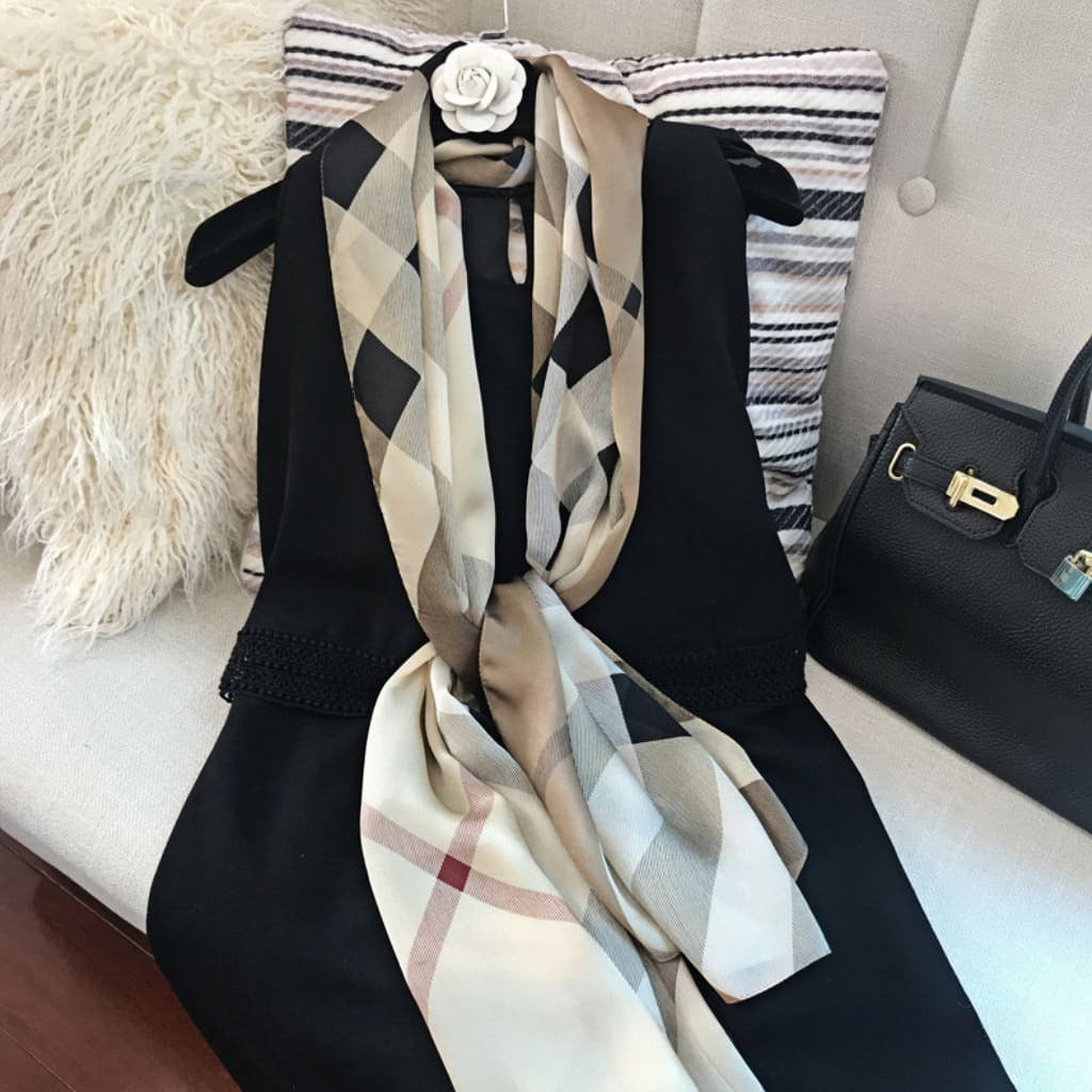 MaraSilk Pure Mulberry Silk Scarf - Oblong Georgette MS575