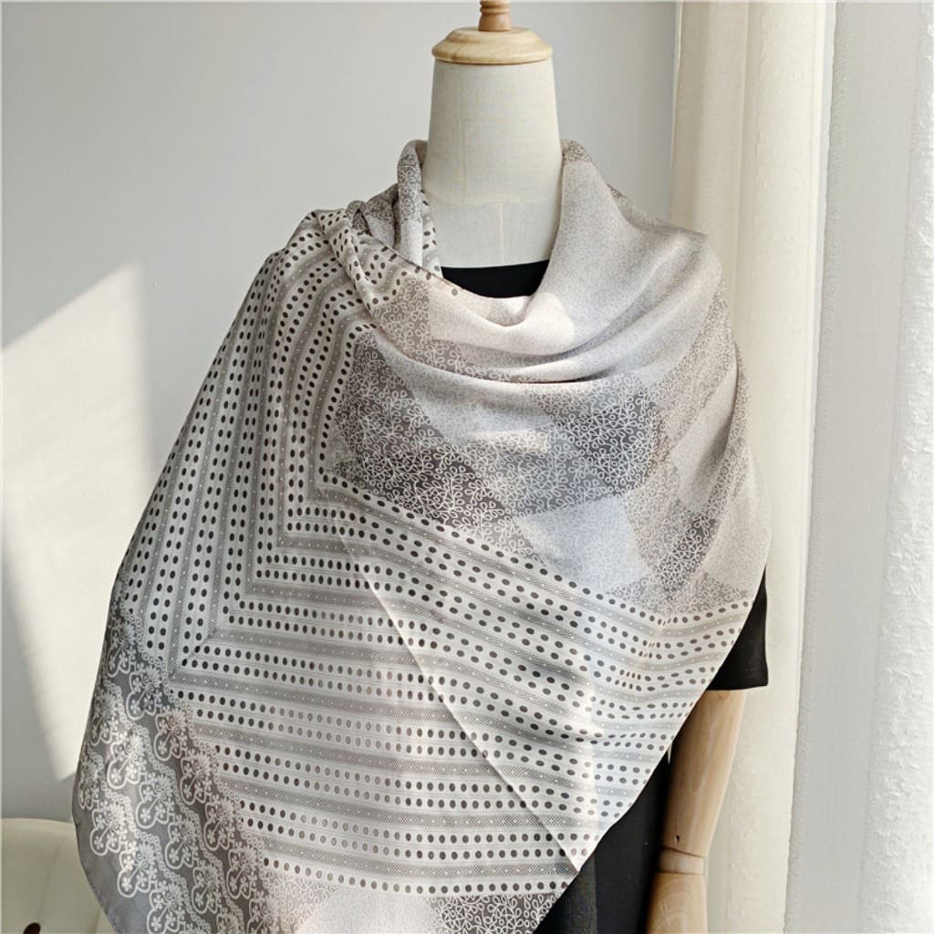 MaraSilk Pure Mulberry Silk Scarf - Oblong Georgette MS576