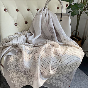 MaraSilk Pure Mulberry Silk Scarf - Oblong Georgette MS576