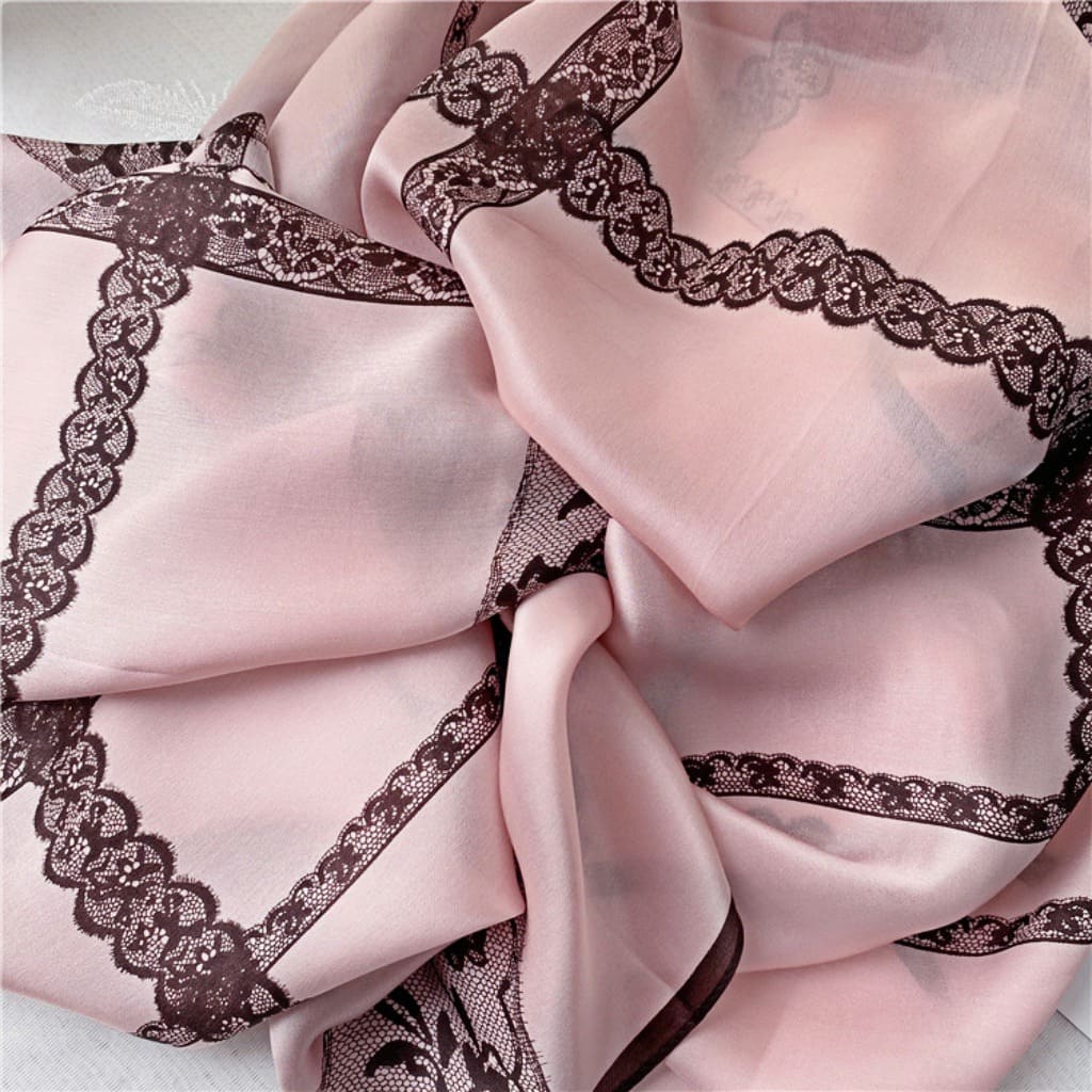 MaraSilk Pure Mulberry Silk Scarf - Oblong Georgette MS578