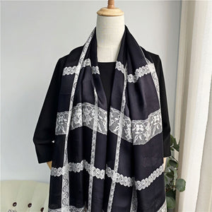 MaraSilk Pure Mulberry Silk Scarf - Oblong Georgette MS578