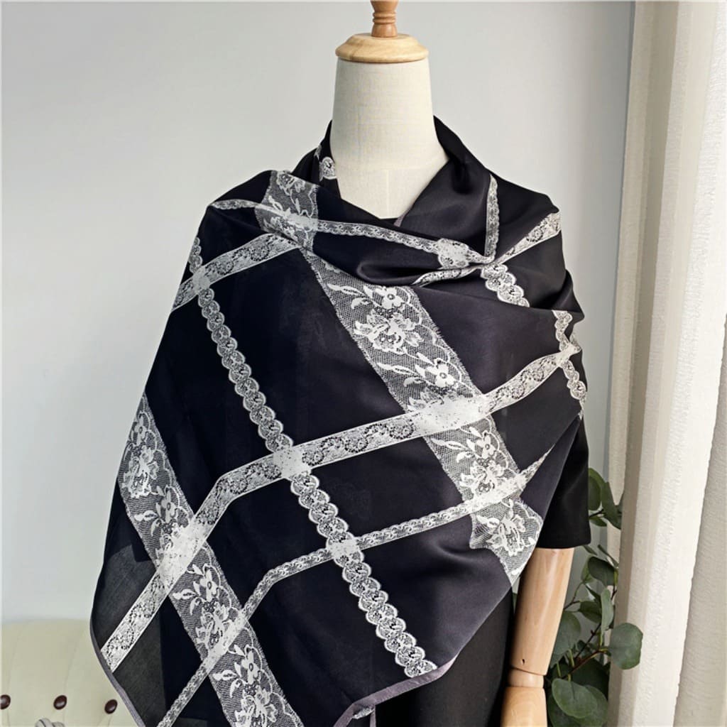 MaraSilk Pure Mulberry Silk Scarf - Oblong Georgette MS578