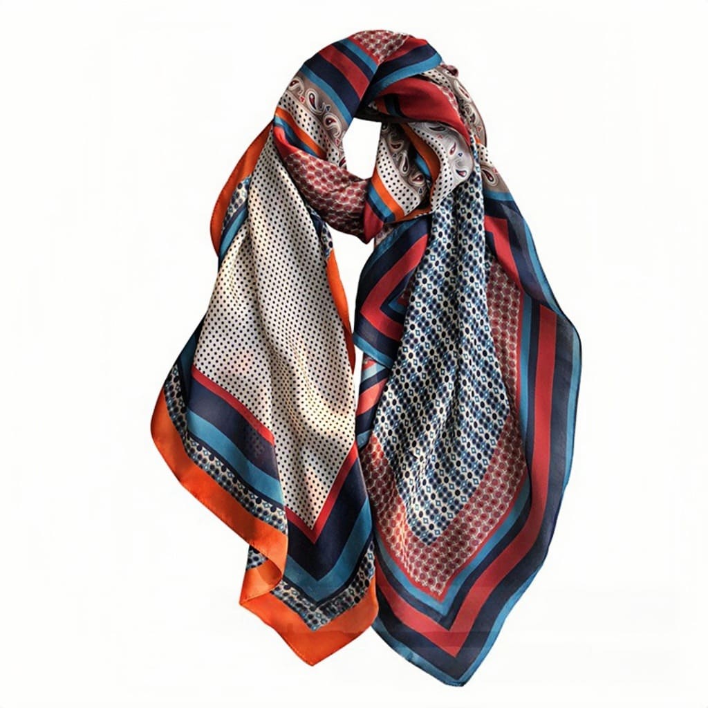 MaraSilk Pure Mulberry Silk Scarf - Oblong Georgette MS579