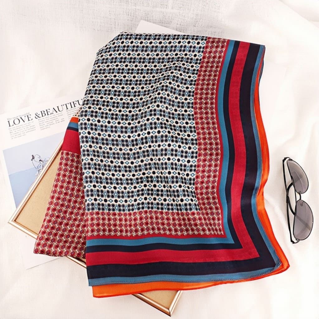 MaraSilk Pure Mulberry Silk Scarf - Oblong Georgette MS579