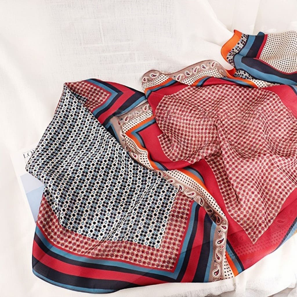 MaraSilk Pure Mulberry Silk Scarf - Oblong Georgette MS579