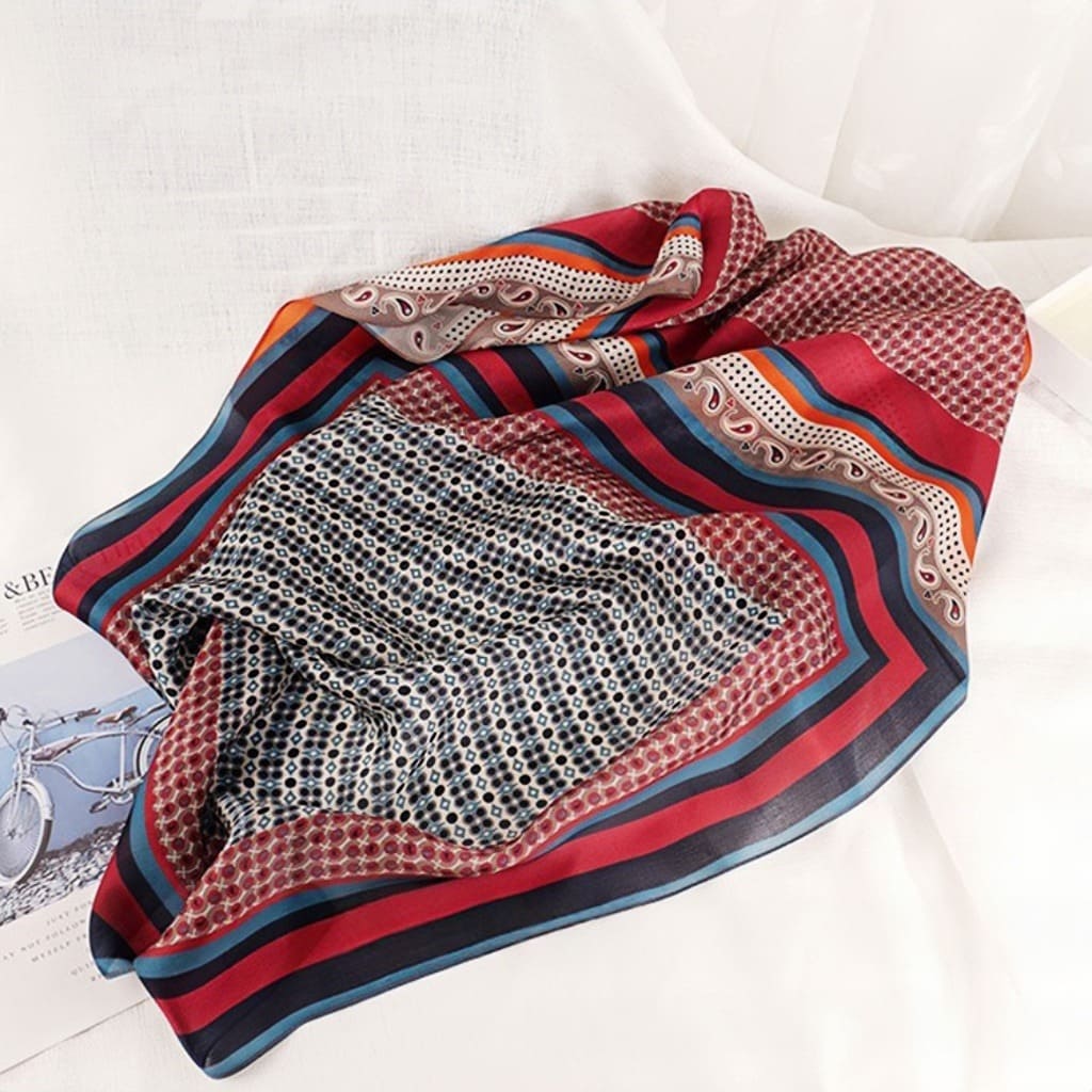 MaraSilk Pure Mulberry Silk Scarf - Oblong Georgette MS579