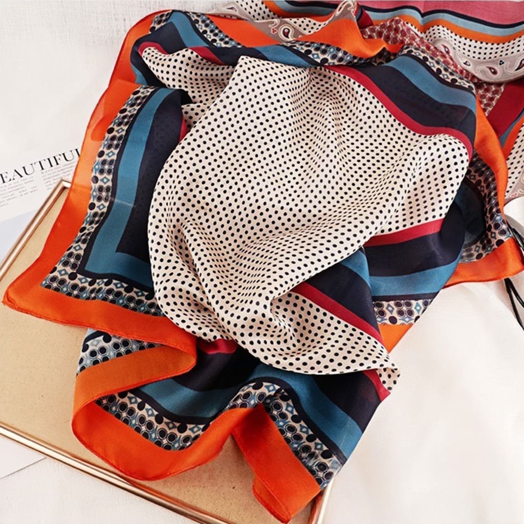 MaraSilk Pure Mulberry Silk Scarf - Oblong Georgette MS579