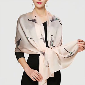 MaraSilk Pure Mulberry Silk Scarf - Oblong Georgette MS580