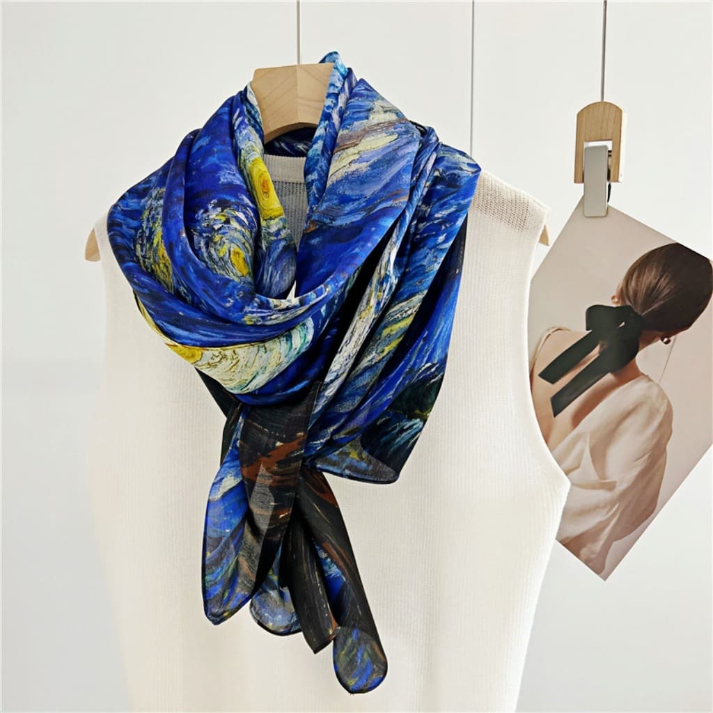 MaraSilk Pure Mulberry Silk Scarf - Oblong Georgette MS581 71" x 26" MS58101