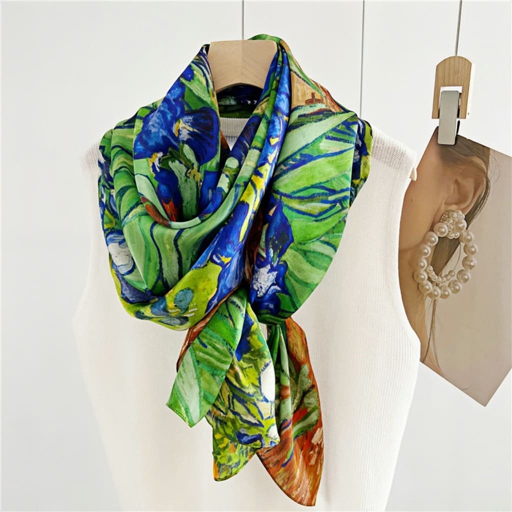 MaraSilk Pure Mulberry Silk Scarf - Oblong Georgette MS583 71" x 26" MS58301