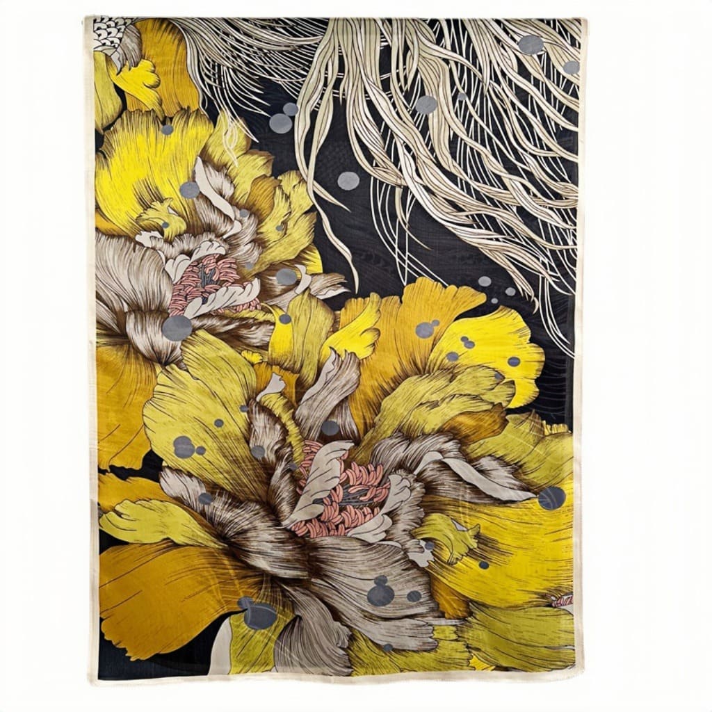 MaraSilk Pure Mulberry Silk Scarf - Oblong Georgette MS584