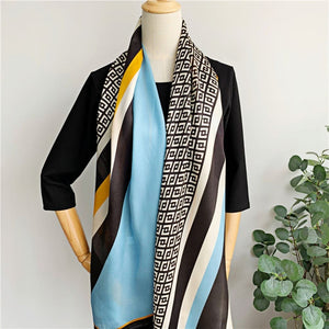 MaraSilk Pure Mulberry Silk Scarf - Oblong Georgette MS585