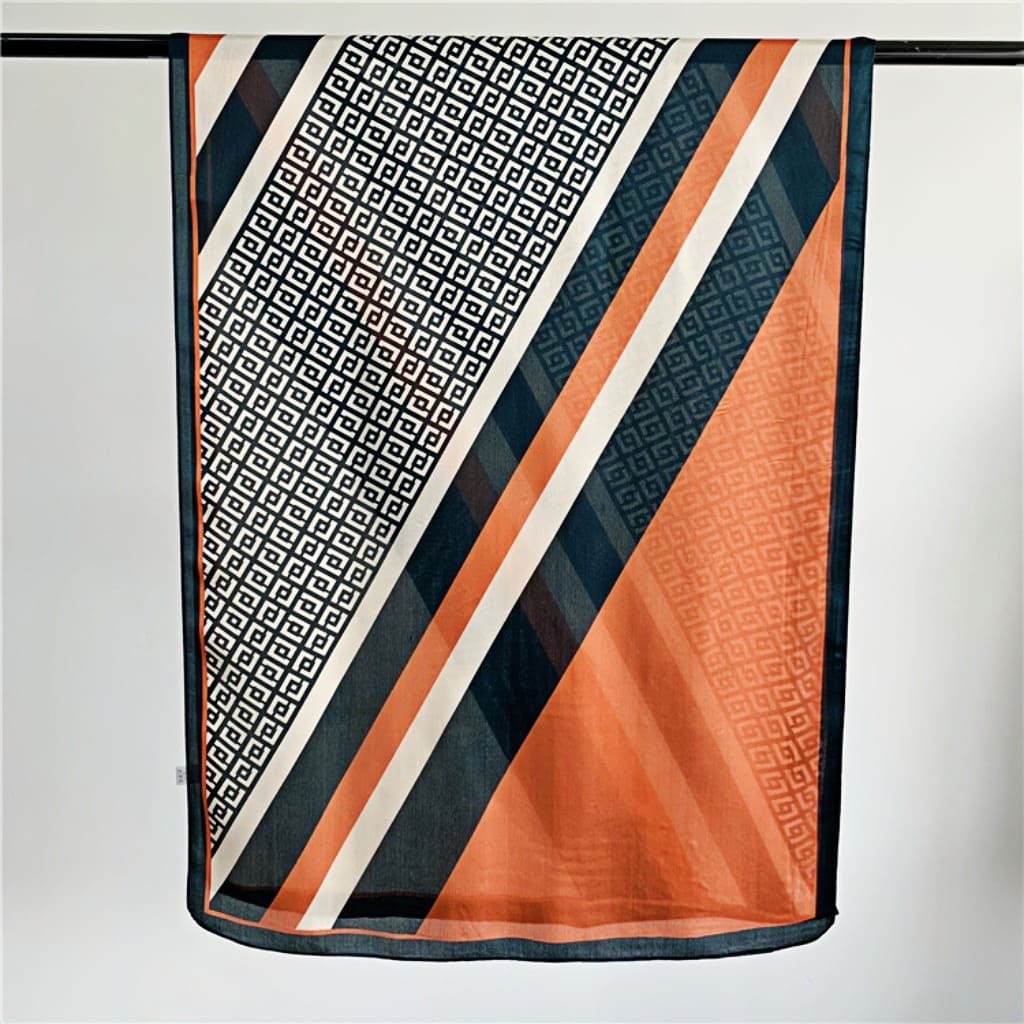 MaraSilk Pure Mulberry Silk Scarf - Oblong Georgette MS585 71" x 26" MS58502