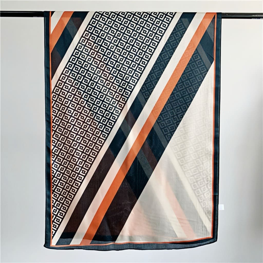 MaraSilk Pure Mulberry Silk Scarf - Oblong Georgette MS585