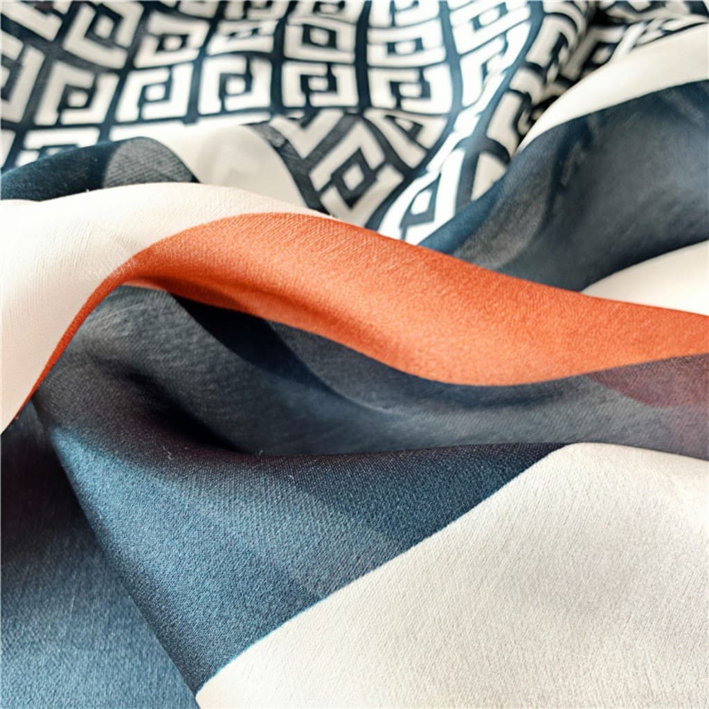 MaraSilk Pure Mulberry Silk Scarf - Oblong Georgette MS585