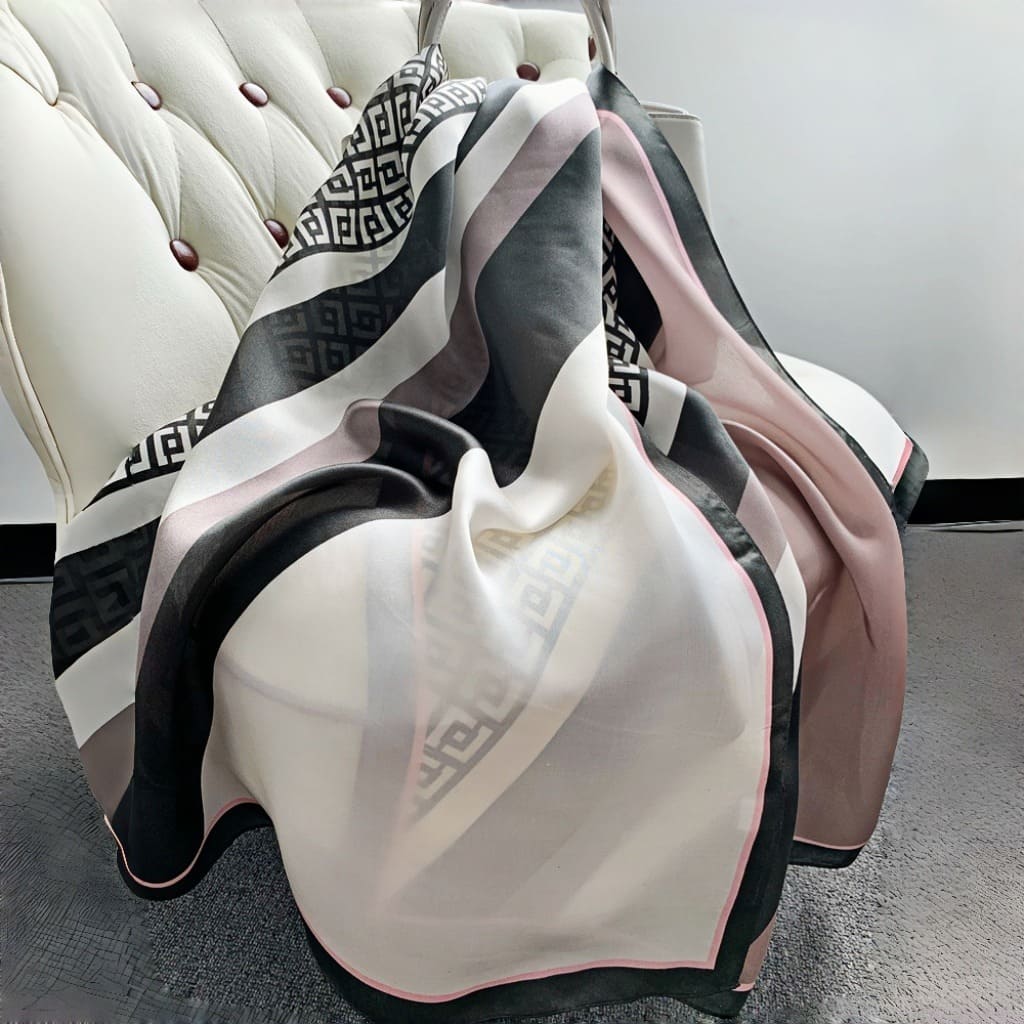 MaraSilk Pure Mulberry Silk Scarf - Oblong Georgette MS585