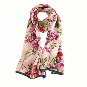 MaraSilk Pure Mulberry Silk Scarf - Oblong Georgette MS586