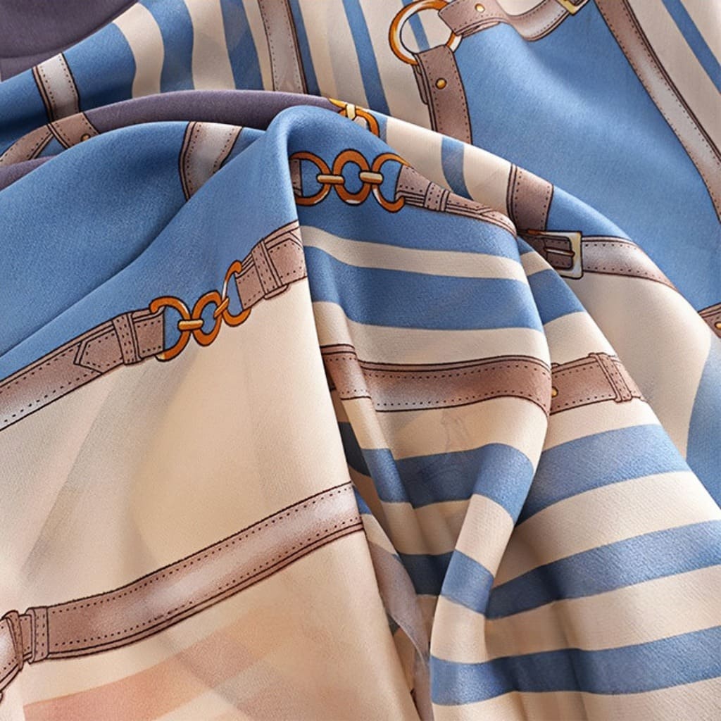 MaraSilk Pure Mulberry Silk Scarf - Oblong Georgette MS587