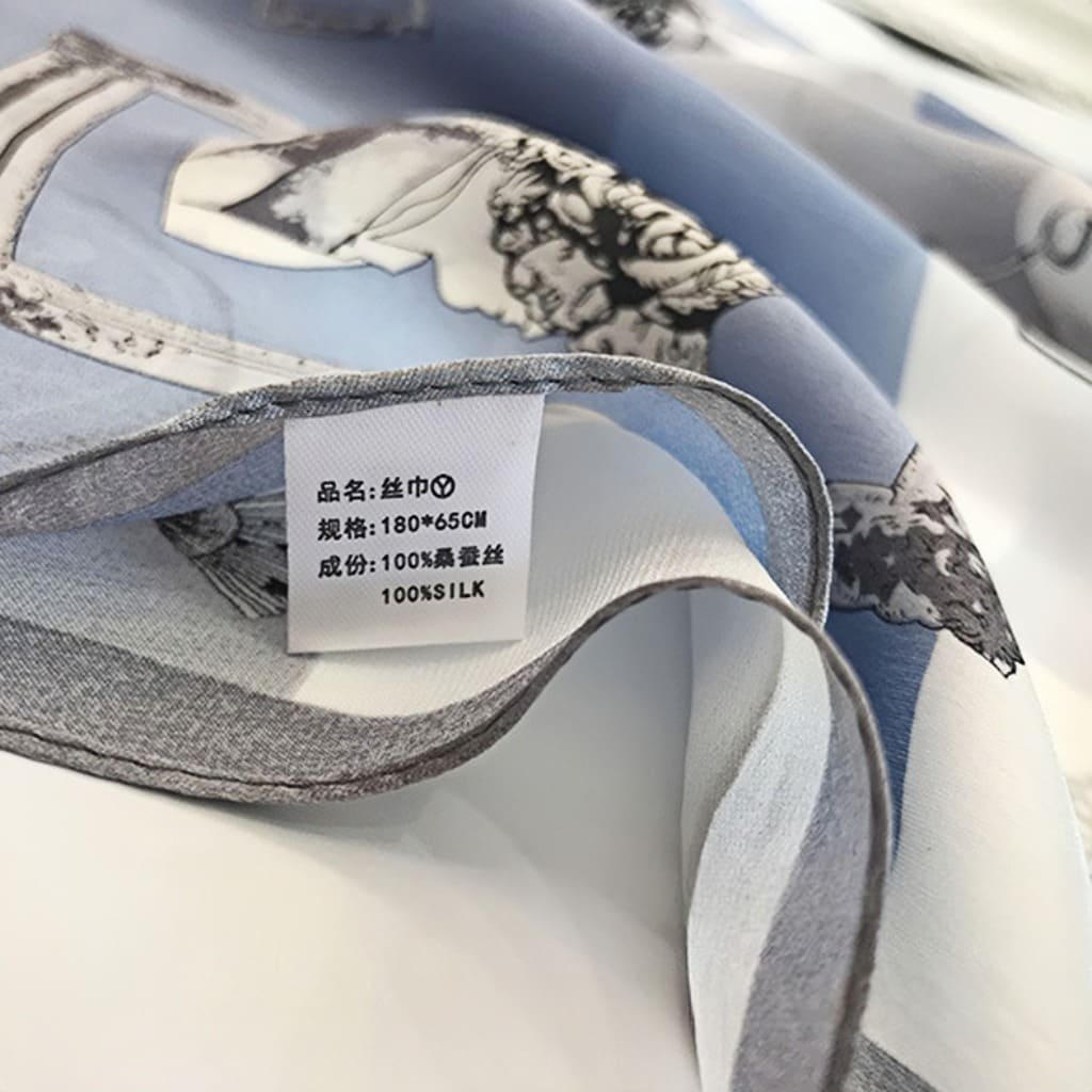 MaraSilk Pure Mulberry Silk Scarf - Oblong Georgette MS588