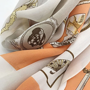 MaraSilk Pure Mulberry Silk Scarf - Oblong Georgette MS588