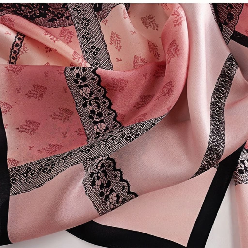 MaraSilk Pure Mulberry Silk Scarf - Oblong Georgette MS589