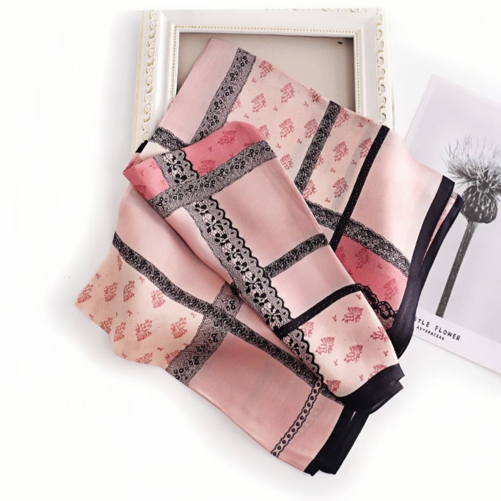 MaraSilk Pure Mulberry Silk Scarf - Oblong Georgette MS589