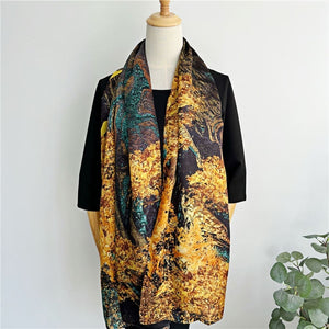 MaraSilk Pure Mulberry Silk Scarf - Oblong Georgette MS590