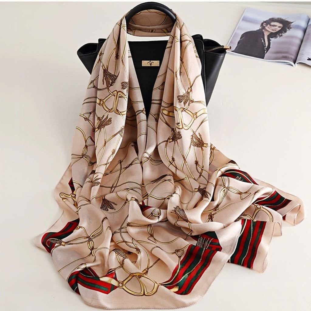 MaraSilk Pure Mulberry Silk Scarf - Oblong Georgette MS591