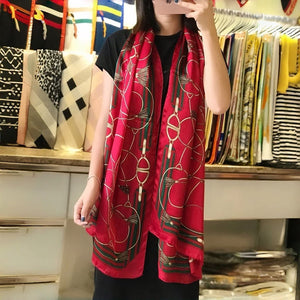 MaraSilk Pure Mulberry Silk Scarf - Oblong Georgette MS591