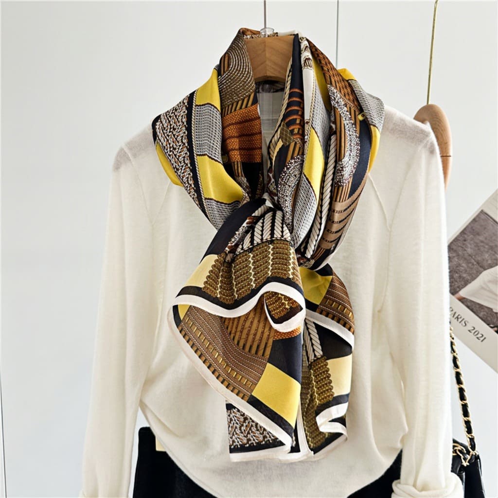 MaraSilk Pure Mulberry Silk Scarf - Oblong Georgette MS592 71" x 26" MS59201