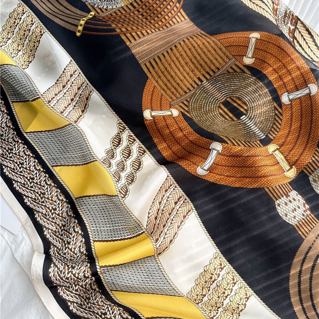 MaraSilk Pure Mulberry Silk Scarf - Oblong Georgette MS592