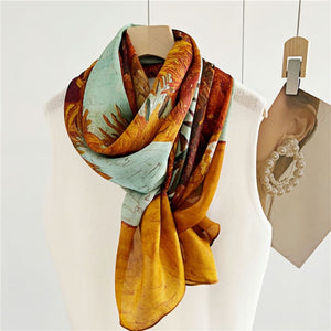 MaraSilk Pure Mulberry Silk Scarf - Oblong Georgette MS593