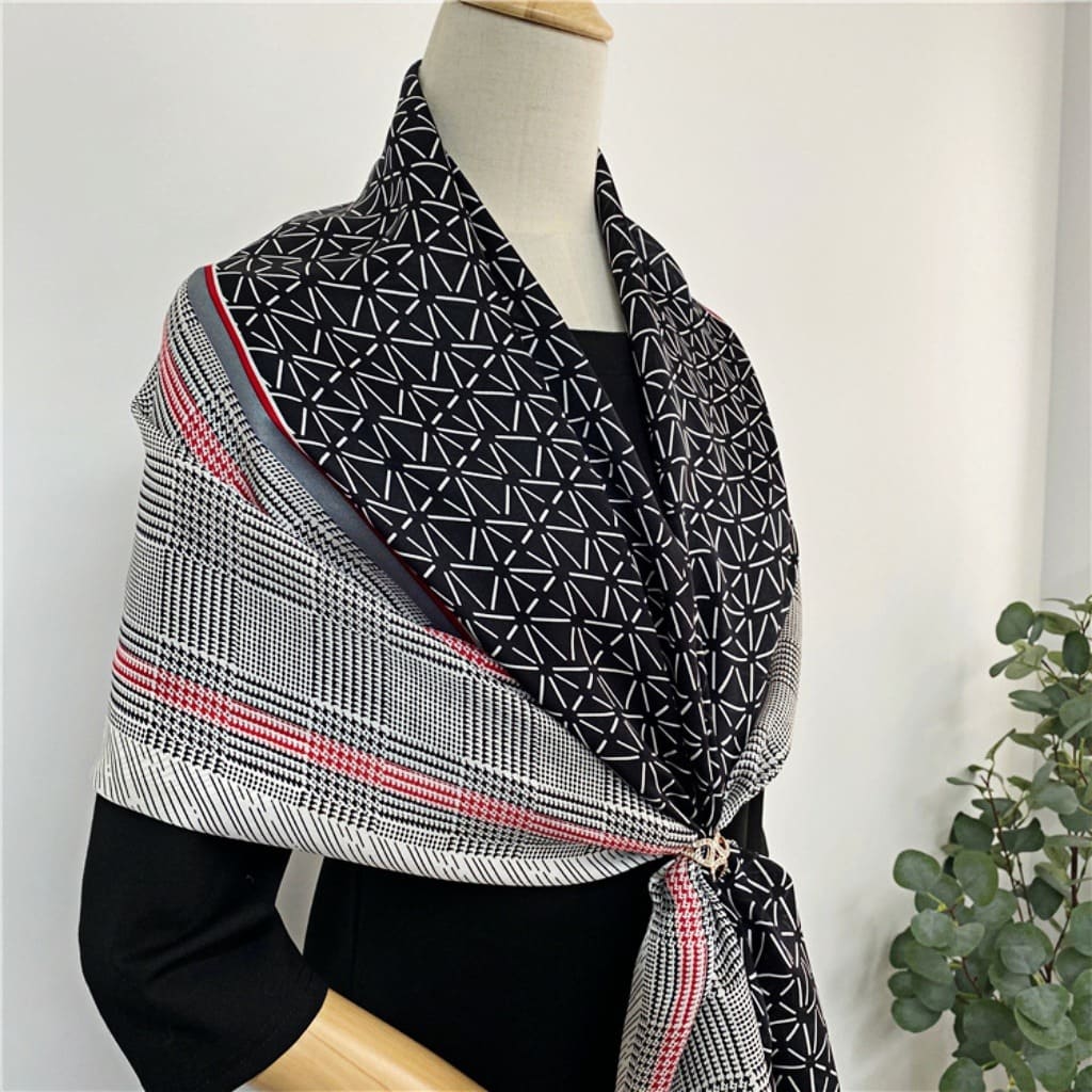 MaraSilk Pure Mulberry Silk Scarf - Oblong Georgette MS594